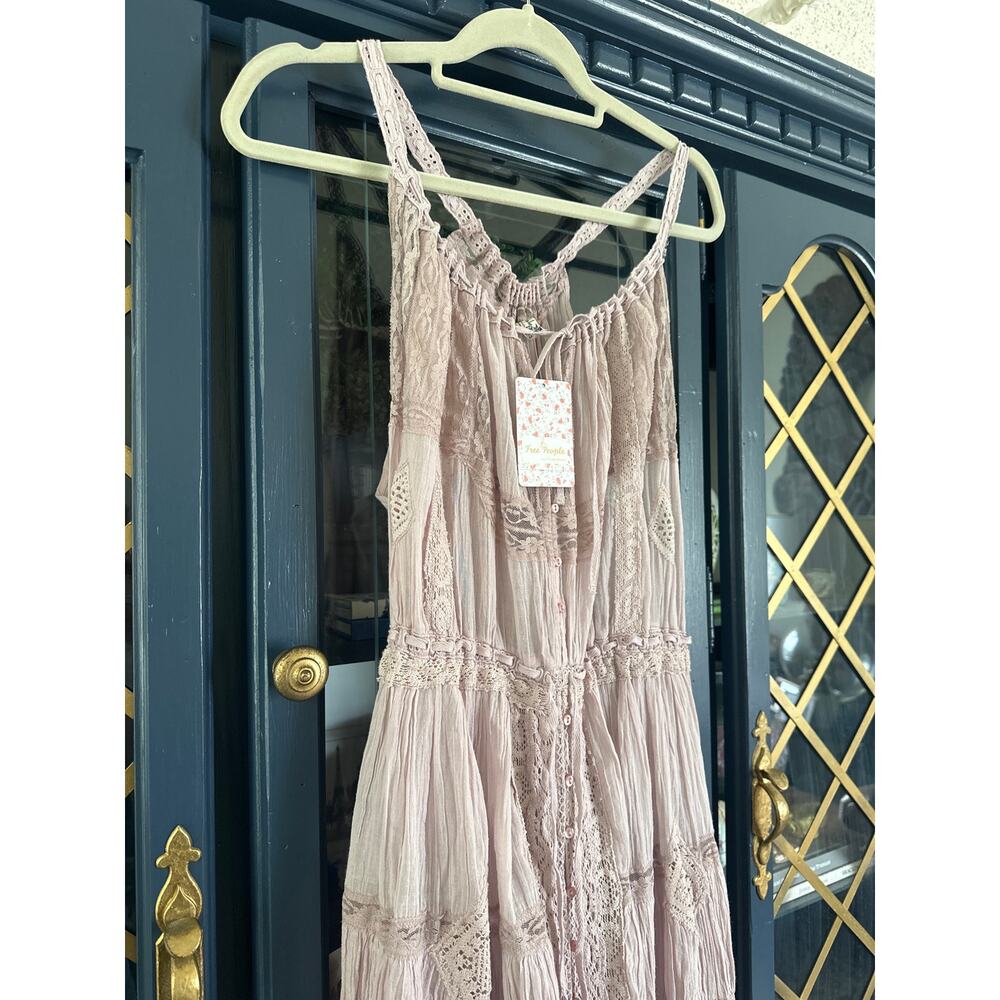 Free People Dolly Maxi Dress Silverberry NWT XS Bodysuit - Picture 6 of 12